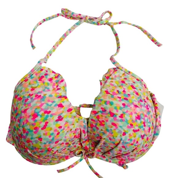 ⚡️ LAST CHANCE MARKDOWN !⭐️✨VICTORIA’S SECRET Swim Top Bikini 34C Pink Neon - Picture 2 of 11